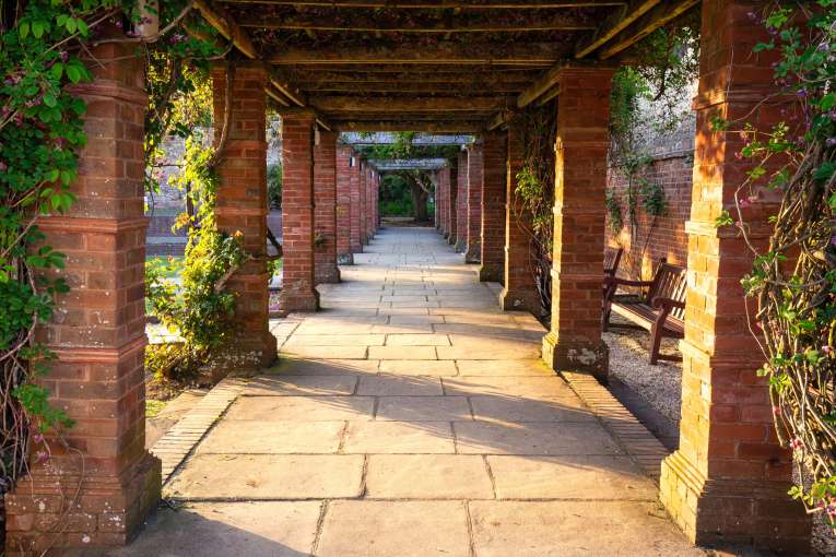 Brick Archways at Connaught Gardens in Sidmouth South Devon