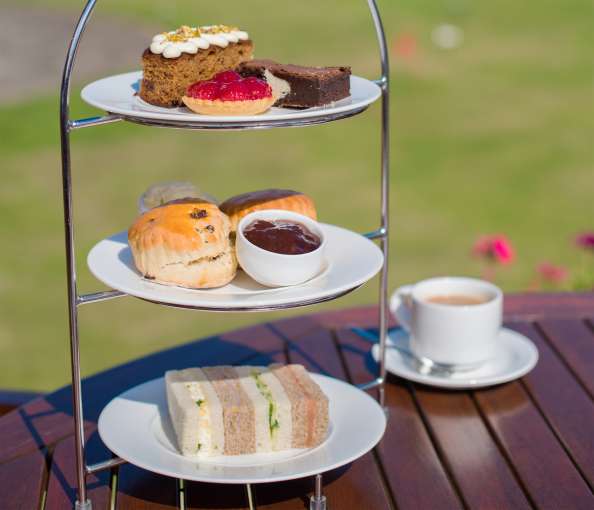 Afternoon Tea Outdoors at Victoria Hotel
