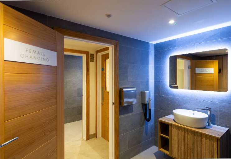 Changing rooms at The Victoria Hotel Source Spa 