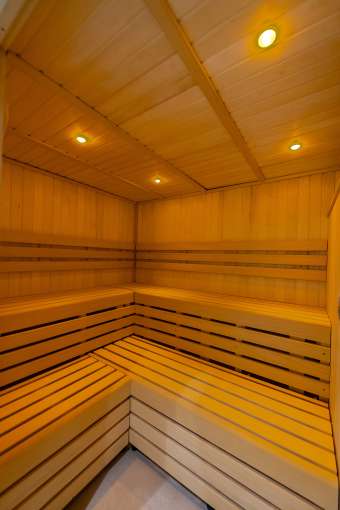 Empty sauna at The Victoria Hotel Source Spa 