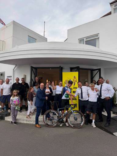 Aidan and The Saunton Sands Hotel team