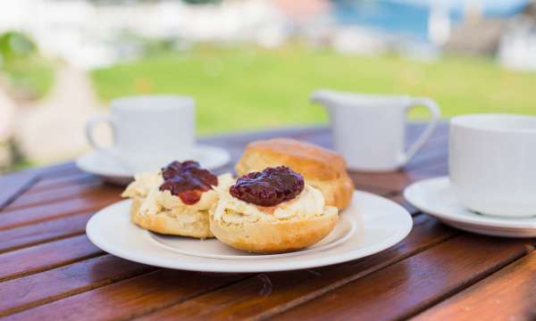 Victoria Hotel Restaurant Dining Cream Tea Outdoors