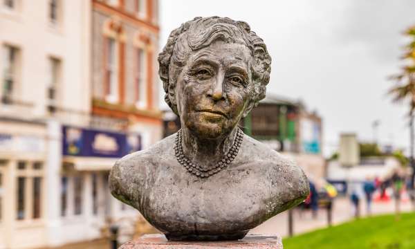 Statue of Agatha Christie in Torquay