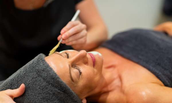 Women getting a facial