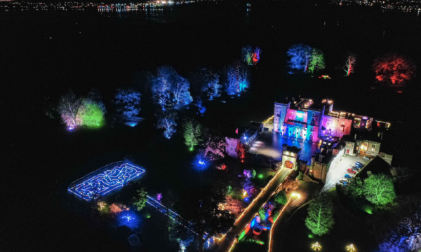 Powderham castle illuminations
